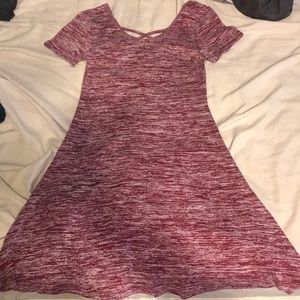 Maroon mini dress